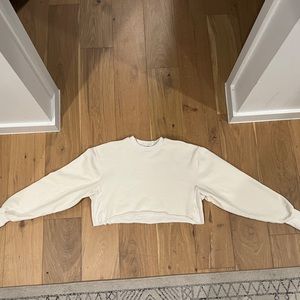 Good American Cropped & Cool Sweatshirt